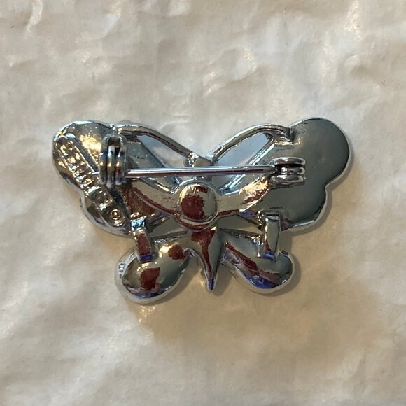 Gerry's silver tone butterfly brooch - Picture 3 of 5